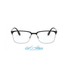 RAY-BAN 0RX6344 2861 BLACK ON SILVER Lipo Optika