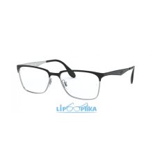 RAY-BAN 0RX6344 2861 BLACK ON SILVER Lipo Optika