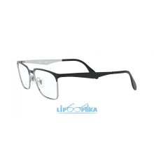 RAY-BAN 0RX6344 2861 BLACK ON SILVER Lipo Optika