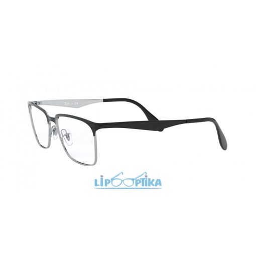 RAY-BAN 0RX6344 2861 BLACK ON SILVER Lipo Optika