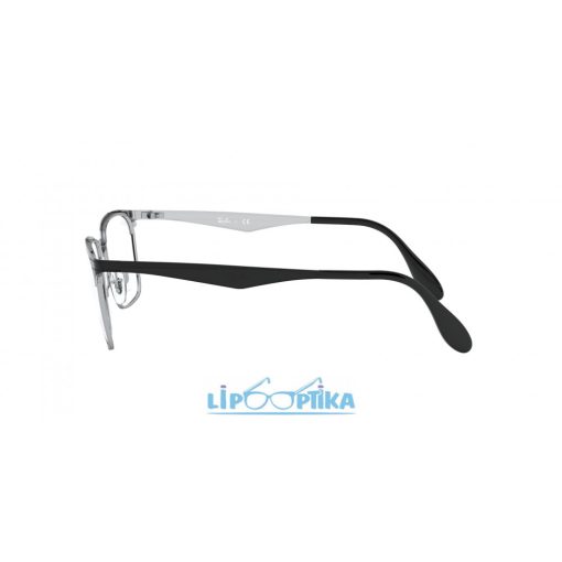 RAY-BAN 0RX6344 2861 BLACK ON SILVER Lipo Optika