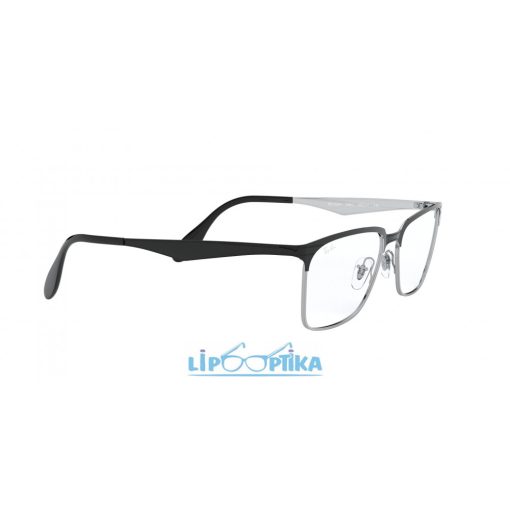RAY-BAN 0RX6344 2861 BLACK ON SILVER Lipo Optika
