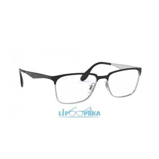 RAY-BAN 0RX6344 2861 BLACK ON SILVER Lipo Optika