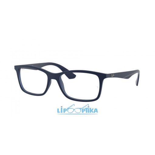 RAY-BAN 0RX7047 5450 MATTE TRANSPARENT BLUE 54 Lipo Optika
