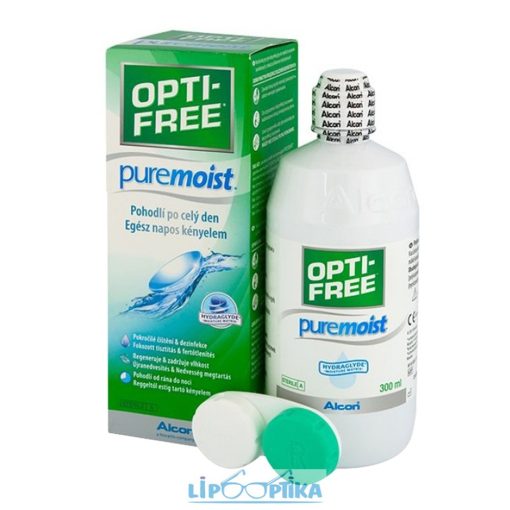 OPTI-FREE PureMoist kontaktlencse folyadék 300 ml Lipo Optika