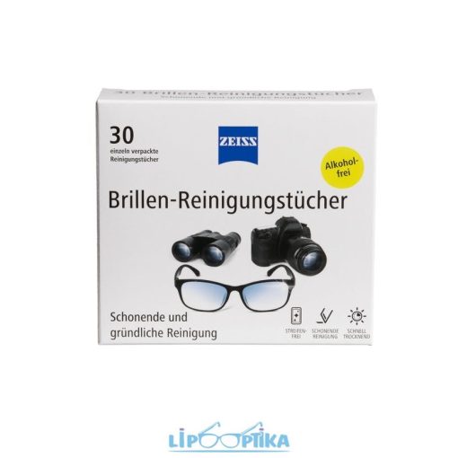 Zeiss Brillen-Reinigungstücher nedves szemüvegtörlő 30 db